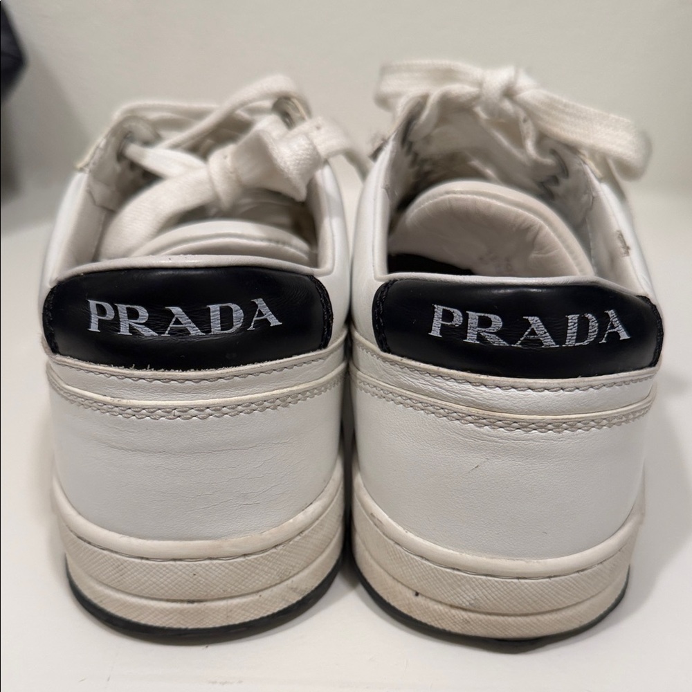 Prada White Sneakers size 38 women’s - Picture 2 of 8